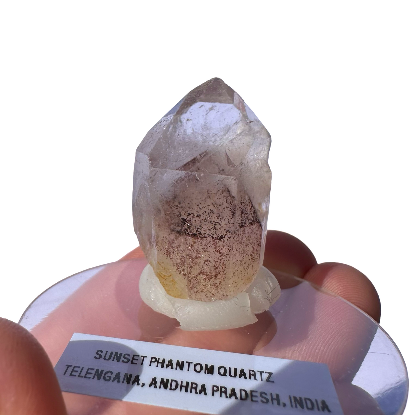 Sunset Phantom Quartz Point Grade B #22