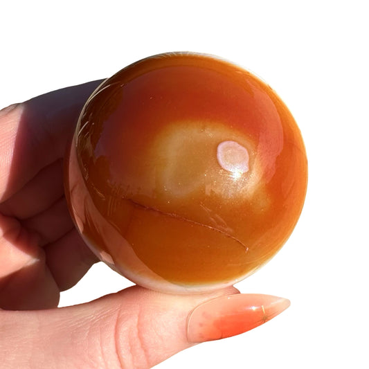 Carnelian x Quartz Sphere #46