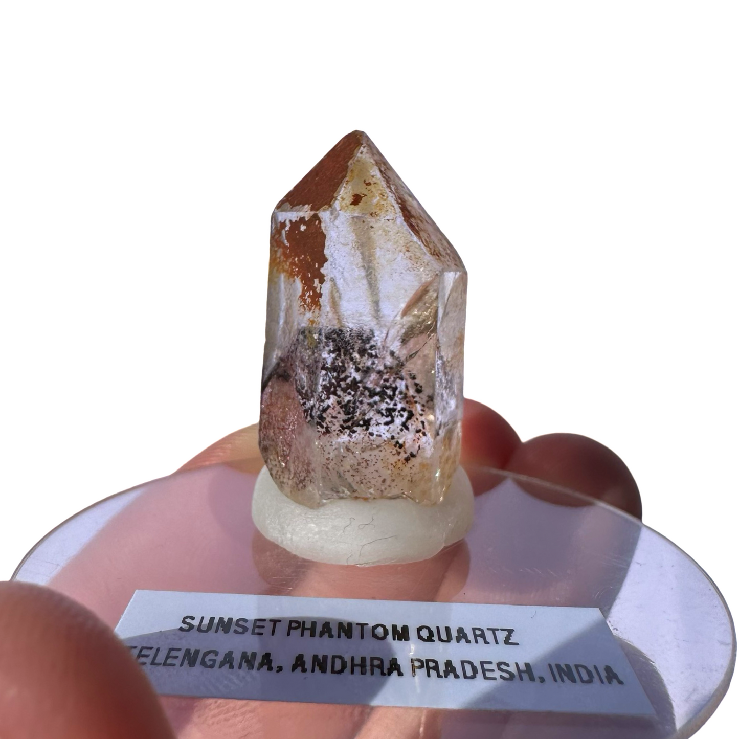 Sunset Phantom Quartz Point Grade B #21