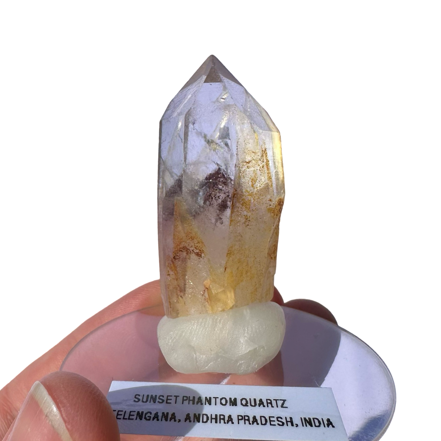 Sunset Phantom Quartz Point Grade B #16