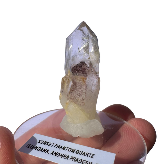 Sunset Phantom Quartz Point Grade B #19