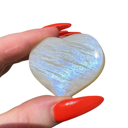 High Grade Moonstone Hearts