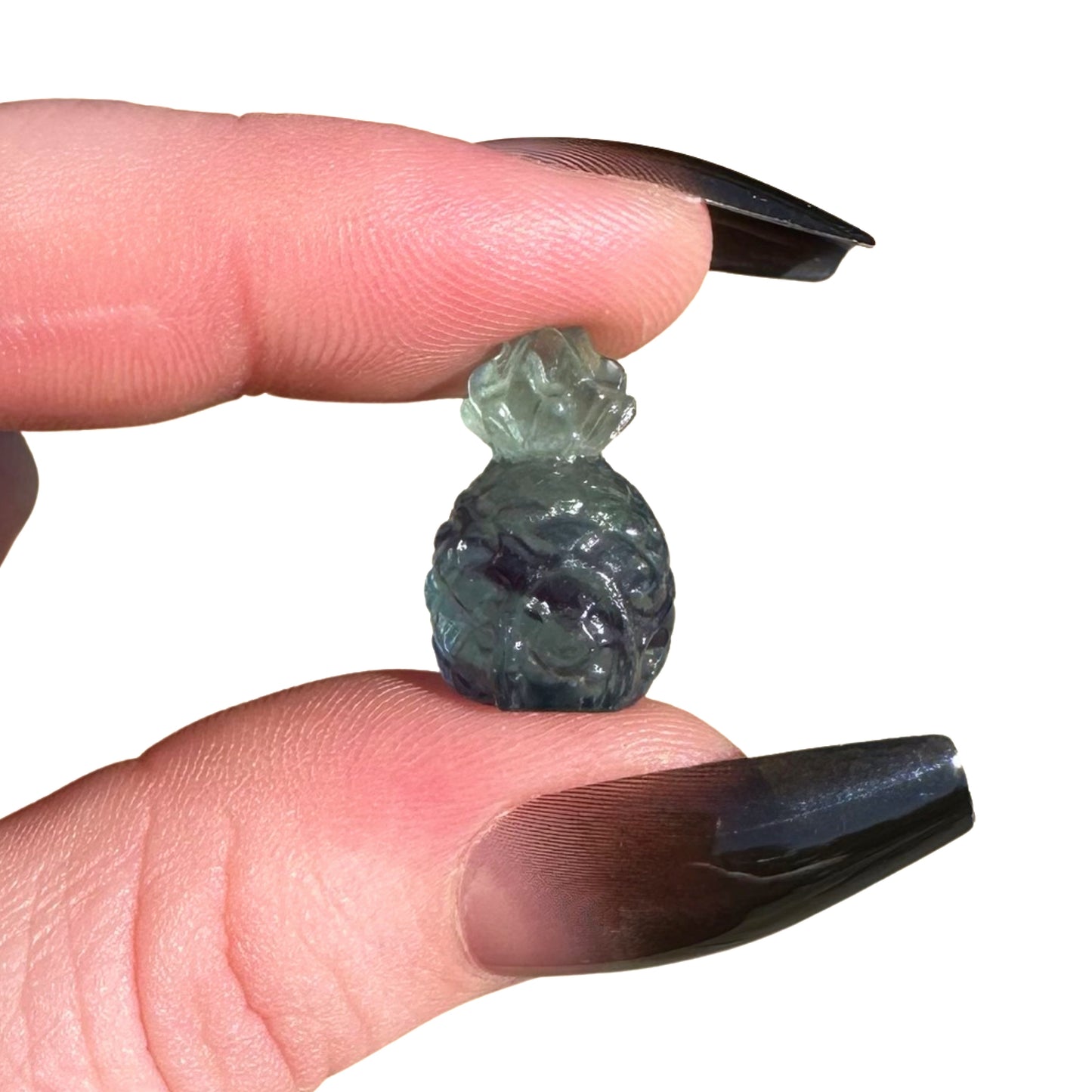 Fluorite Mini Pineapple Hut Blue/Purple