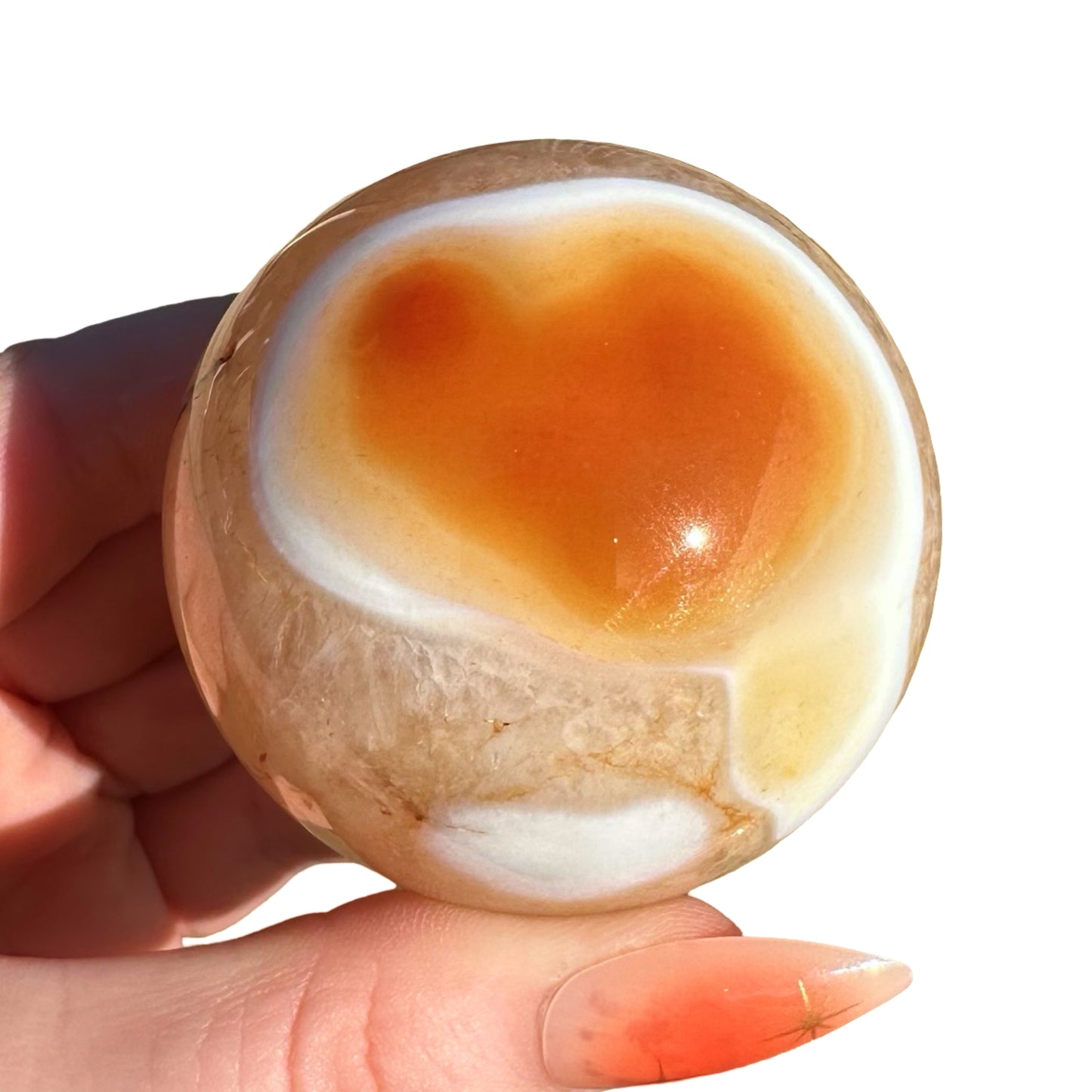 Carnelian x Quartz Sphere #44