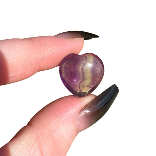 Fluorite Mini Love Heart